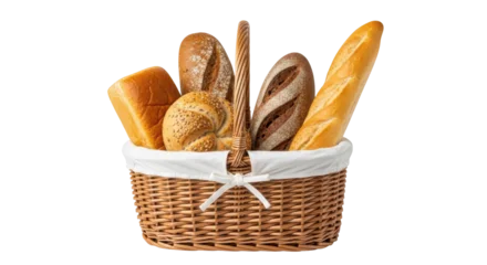 Canvas schilderij Bakkerij Isolated Bread Basket  © Rowan