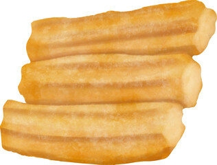 Churros watercolor clipart illustration 