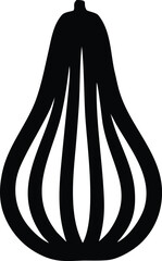 Abstract geometric bulb shape silhouette isolated on simple graphic design element