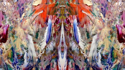 Abstract art background . Hand painting artwork on canvas .