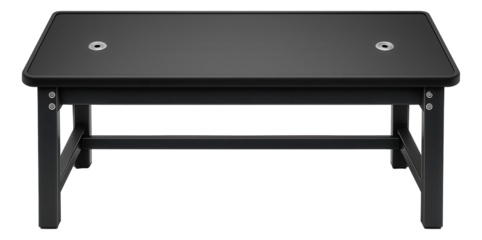 Combined workbench with a fire-resistant surface and grounding points for an electronics lab.