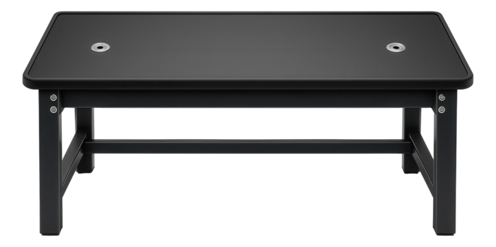 Combined workbench with a fire-resistant surface and grounding points for an electronics lab.