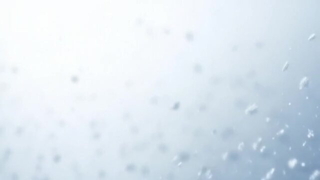 4k cinematic snow transition with swirling snowflakes and seamless fade to white