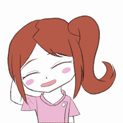 照れるナース
