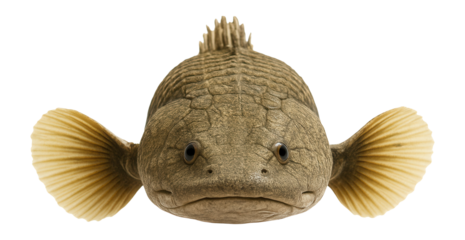 Polypterus endlicheri with thick, ridged scales and broad, flat snout