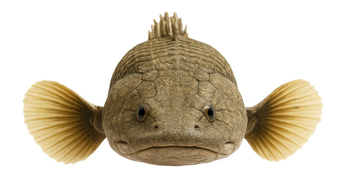 Polypterus endlicheri with thick, ridged scales and broad, flat snout