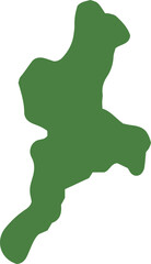 手描きのゆるい三重県の地図イラスト