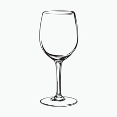 empty wine glass