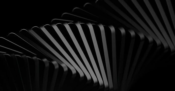 A minimalist and artistic abstract pattern formed by lines arranged in a spiral design