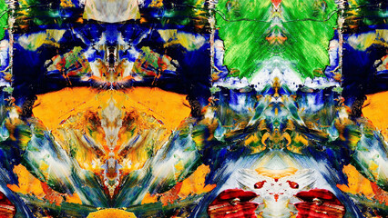 Abstract art background . Hand painting artwork on canvas .