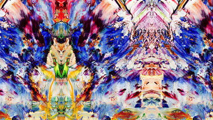 Abstract art background . Hand painting artwork on canvas .