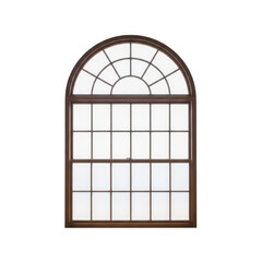 wooden window isolated on white