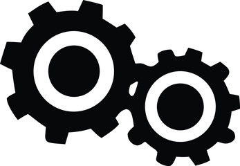 Interlocking gears symbolizing collaboration teamwork and mechanical engineering process flow mechanics industry machine parts