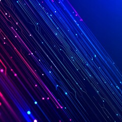 Abstract digital lines in vibrant colors