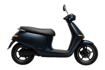 Sleek moped with a minimalist rear view mirror and LED indicators