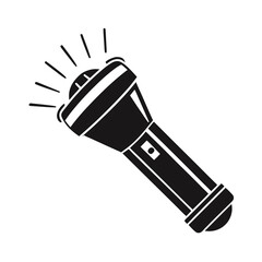 flashlight vector illustration