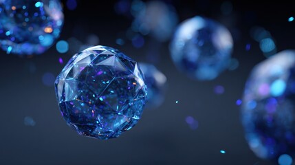 Abstract 3D spheres in motion