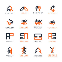 Set of vector logos