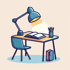 illustration of a table and chairs