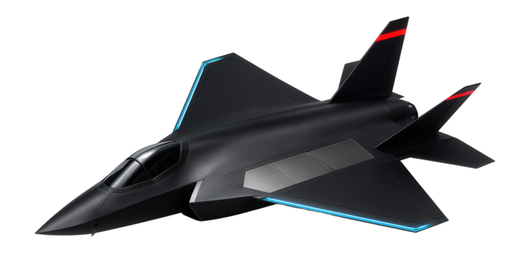 Stealth multirole fighter with angular fuselage and internal weapon bays