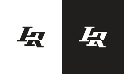 Obraz premium IR logo, monogram unique logo, black and white logo, premium elegant logo, letter Vector minimalist abstract