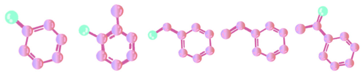 Molecular Structure and Atomic Symbol PNG for STEM, Research, and Learning Design