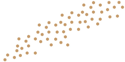 Abstract background vector of roasted coffee beans with small dots. DNA network. Abstract geometric background with hexagon design. black, white, blue, honeycomb, hexagonal, 3d papercut, polygon, arts