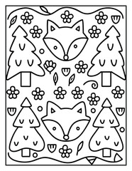 Seamless Pattern with Kids Elements Coloring page | Children’s Comfy Coloring Book Design