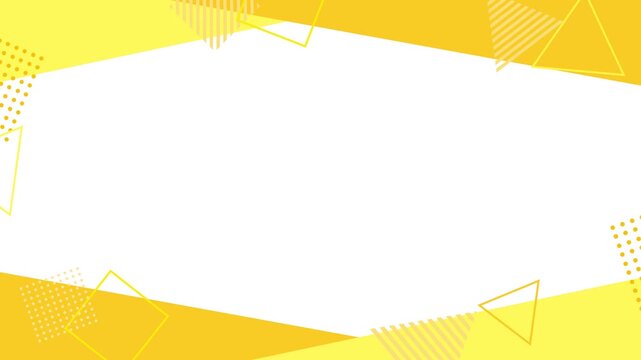 Colorful and pop geometric frame background