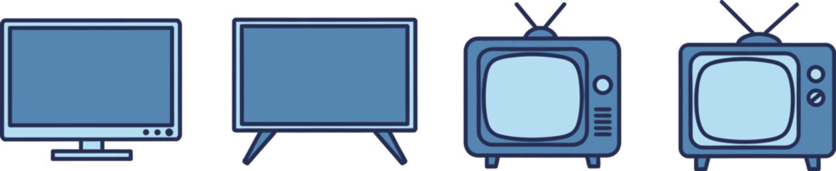 Evolution of television technology from vintage to modern screens