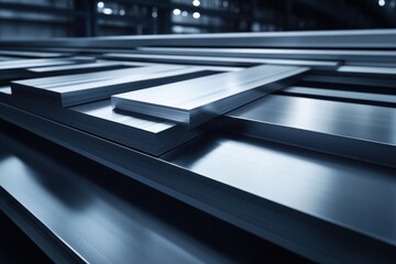 Fototapeta premium Graphic layout showcasing metallic surfaces for advertising purposes in industrial design