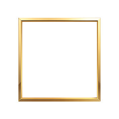 Elegant Gold Frame,  Blank,  Luxury Design Element,  Isolated on Black Background.