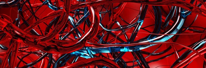 circulatory system, arteries
3D rendering