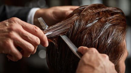 Hair Cutting Techniques: Styling Wet Hair