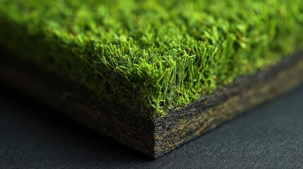 Artificial Turf: Close-Up View of Synthetic Grass