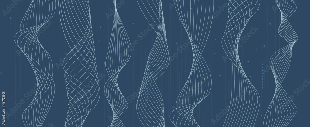 Wall mural abstract circuit technology and science concept background for business presentation