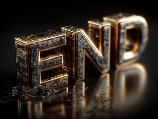 Metallic End: Abstract 3D Render