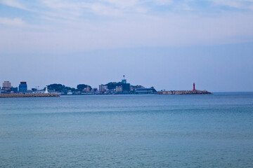 Sokcho beach at Sokcho city , South Korea.