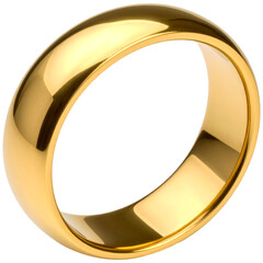golden ring png, wedding ring isolated on transparent background