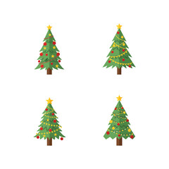 Winter Christmas Trees, Festive Holiday Designs