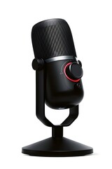 microphone on white background