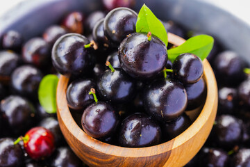 Exotic and delicious Jaboticaba fruits, a fruit of Amazonian origin