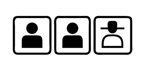 Vector Line Drawing Set of Skilled Workers in Different Trades Including Construction, Healthcare, and Office Roles for Versatile Graphic Use