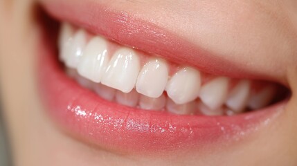 Close-up,white teeth smile,healthy mouth,woman smiling lips,World Oral Health Day concept.
