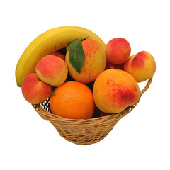 basket of peaches
