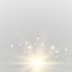 png bright yellow explosion with sparkle light glowing burst abstract background festive holiday celebration fireworks gold beam magic flare universe black sky beautiful ray