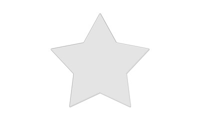 Star Glass PNG Transparent, Clear Crystal Shining Shape, Glossy Decorative Symbol Cutout