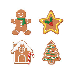 Gingerbread Cookies Christmas Winter Designs