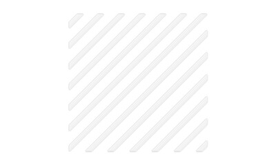 Seamless pattern with subtle 3D diagonal stripes. Abstract light gray and white geometric texture for background or overlay, isolated on a transparent background.
