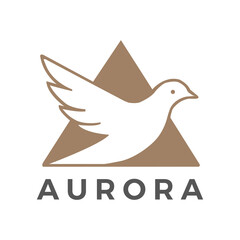 Minimal Dove Bird Logo Design